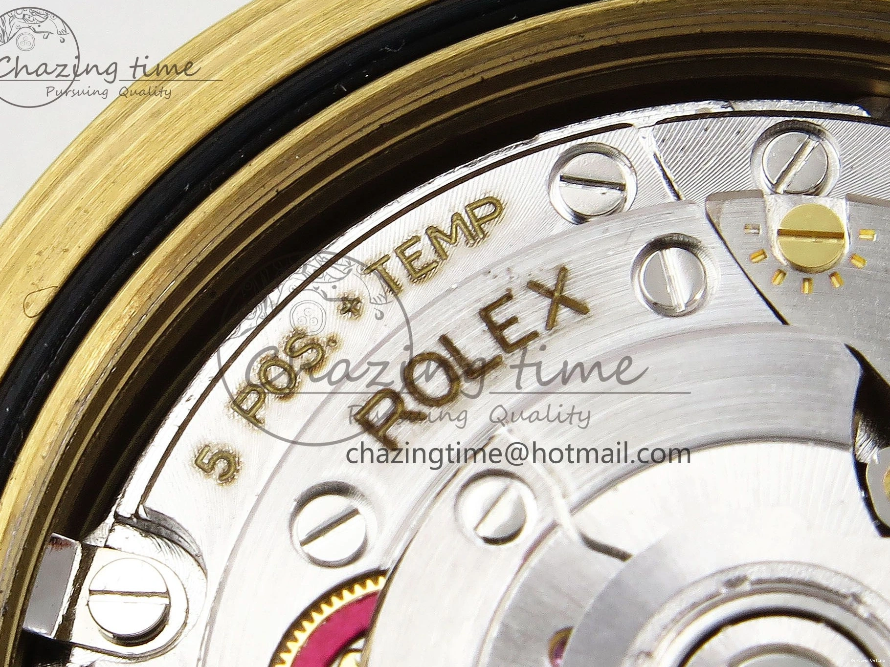 0518 Day Date 40 YG JDF Gain Weight 904L Steel White Roman Dial on President Bracelet VR3255 V Functional 1369